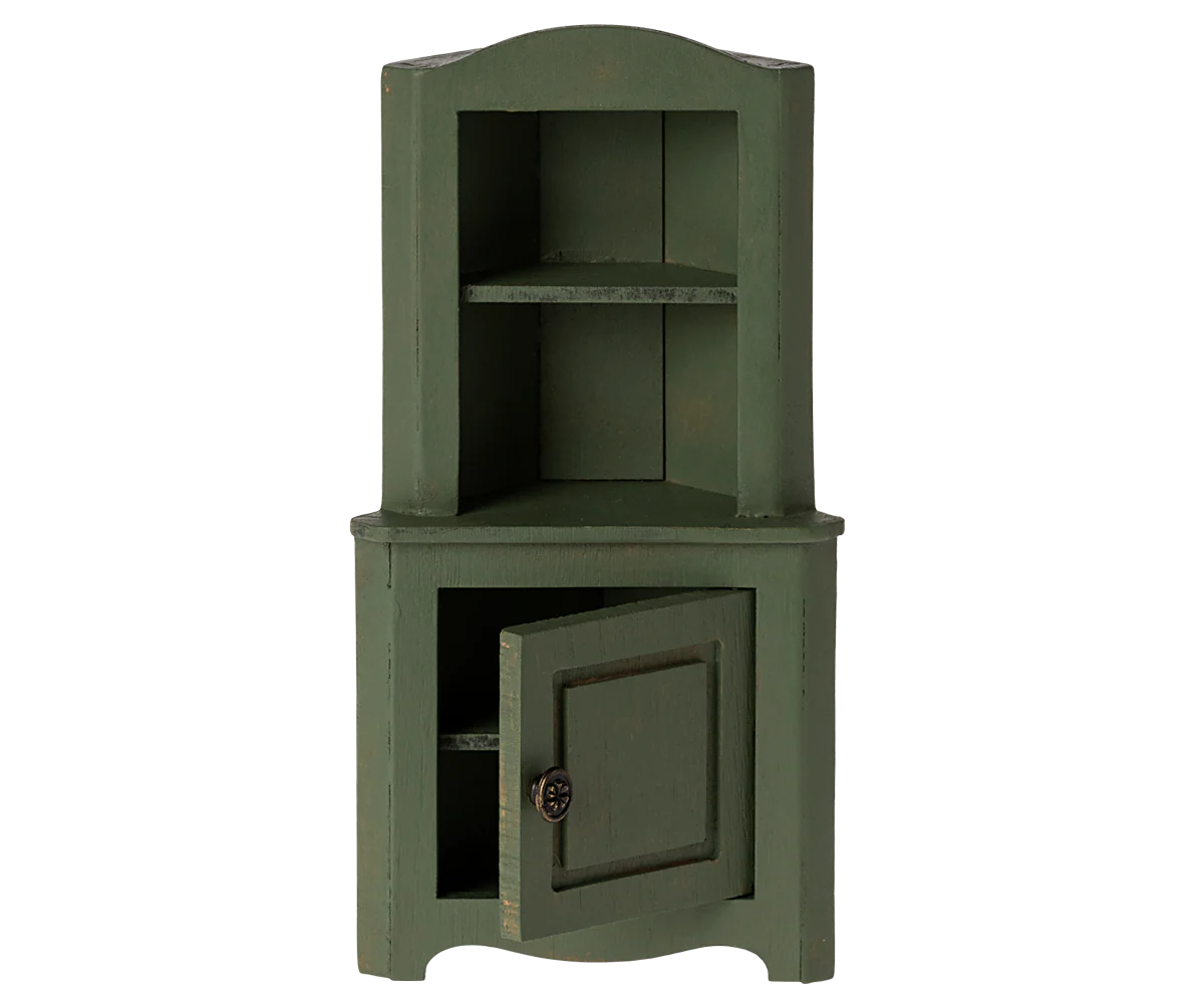 Corner Cabinet - Dark Green - Maileg Mouse