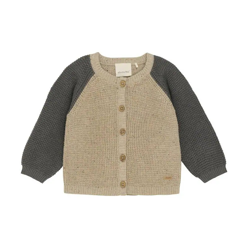 Beige Melange Cardigan