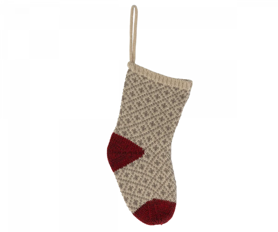 Soft Grey Christmas Stocking - Maileg