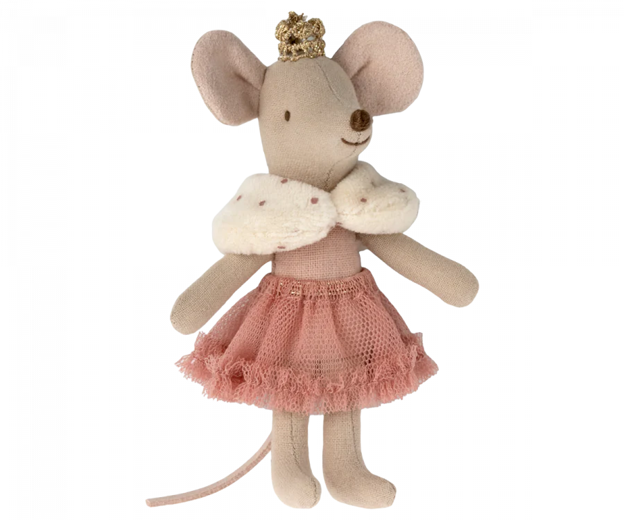 Princess Little Sister, Mouse in Box - Rose - Maileg