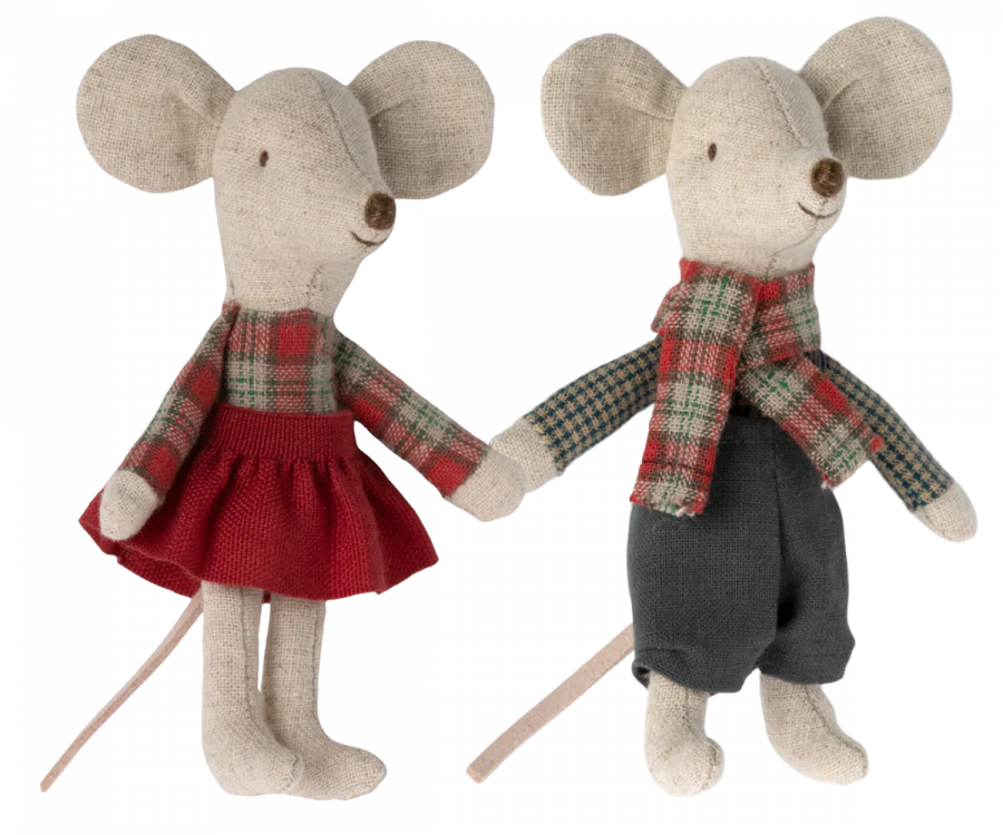 Maileg Winter Mice Twins - Little Brother and Sister