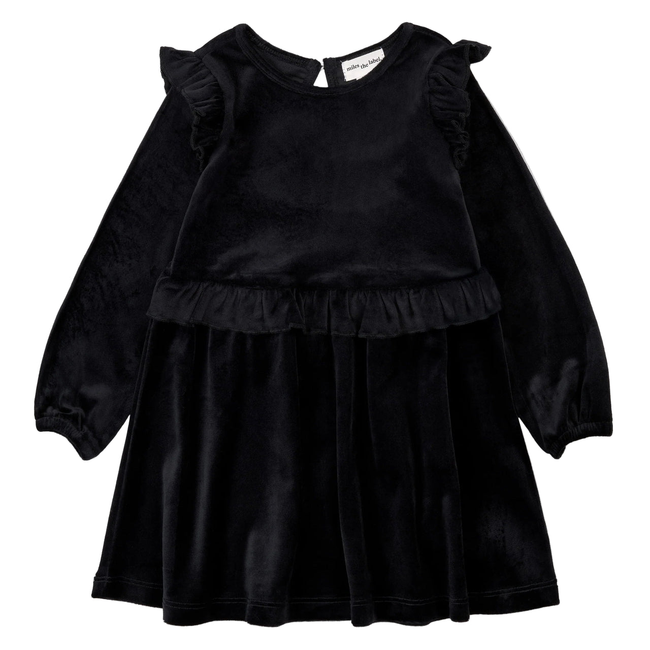 Black Velour Knit Dress