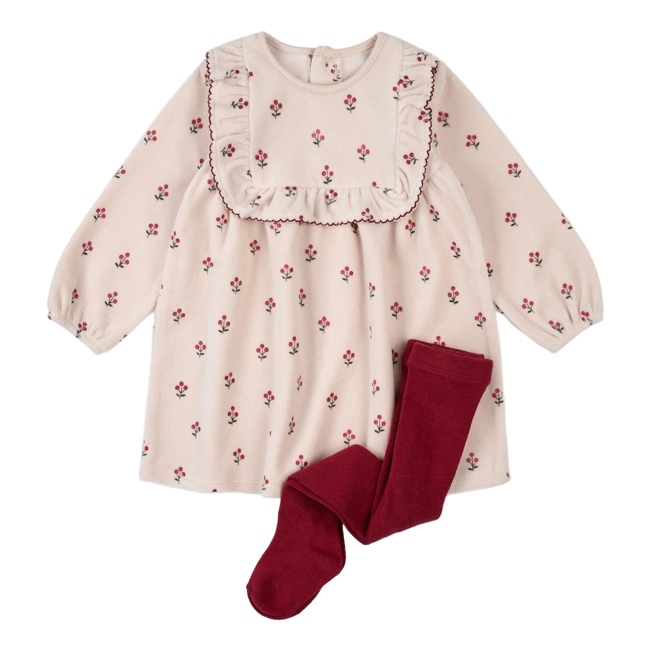 Winterberry Dress with Tights
