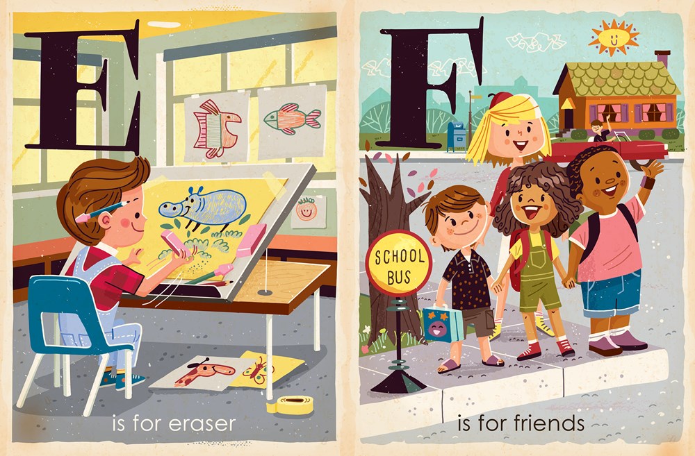 S is for School: Alphabet Board Book