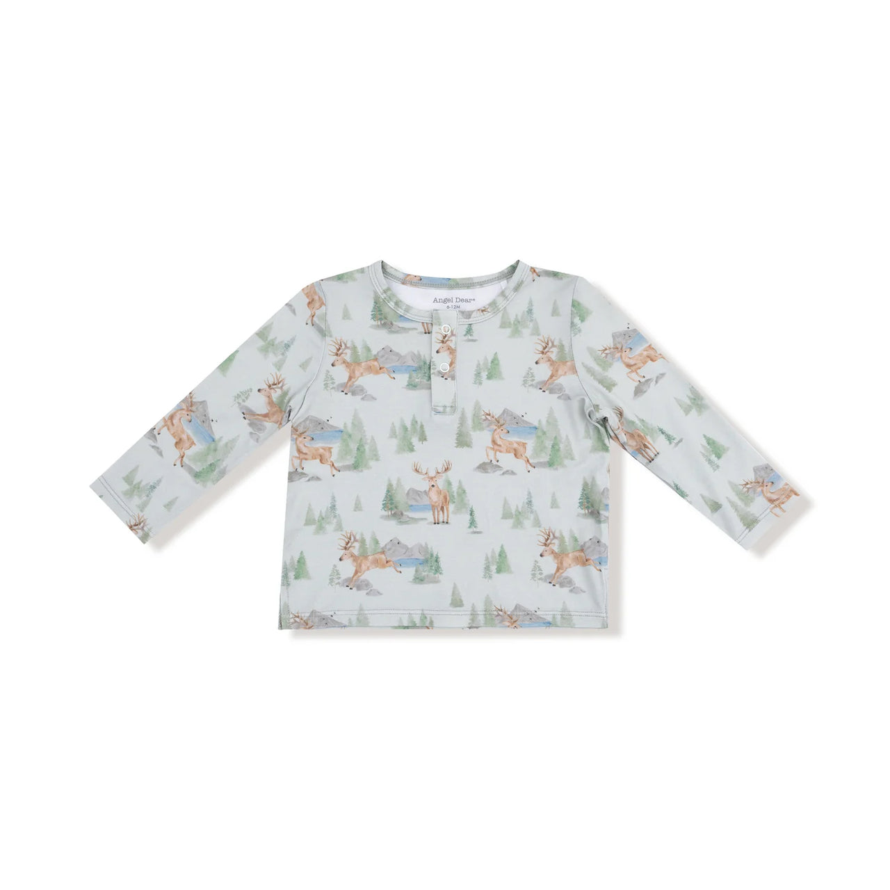 Buck Deer Long Sleeve Henley