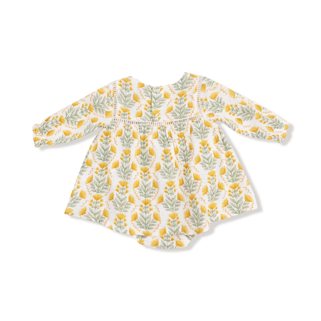 Winter Dandelions Puffed Long Sleeve Bubble with Skirt