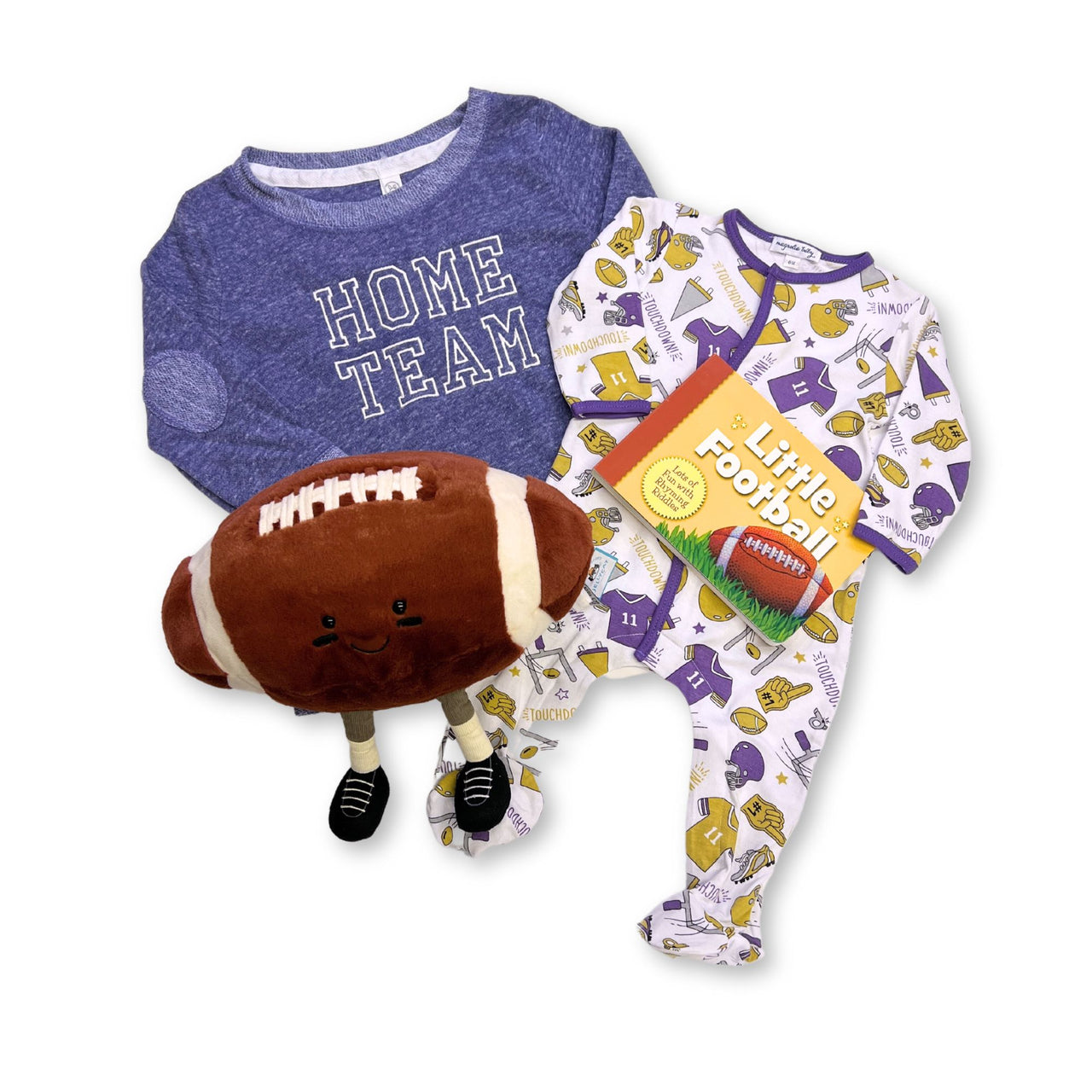 Home Team Toddler Vintage French Terry Crew - Purple