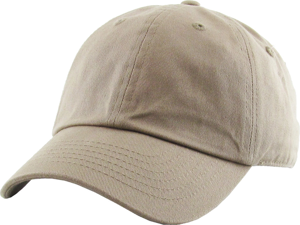 Custom Embroidered Kids Baseball Cap- Khaki