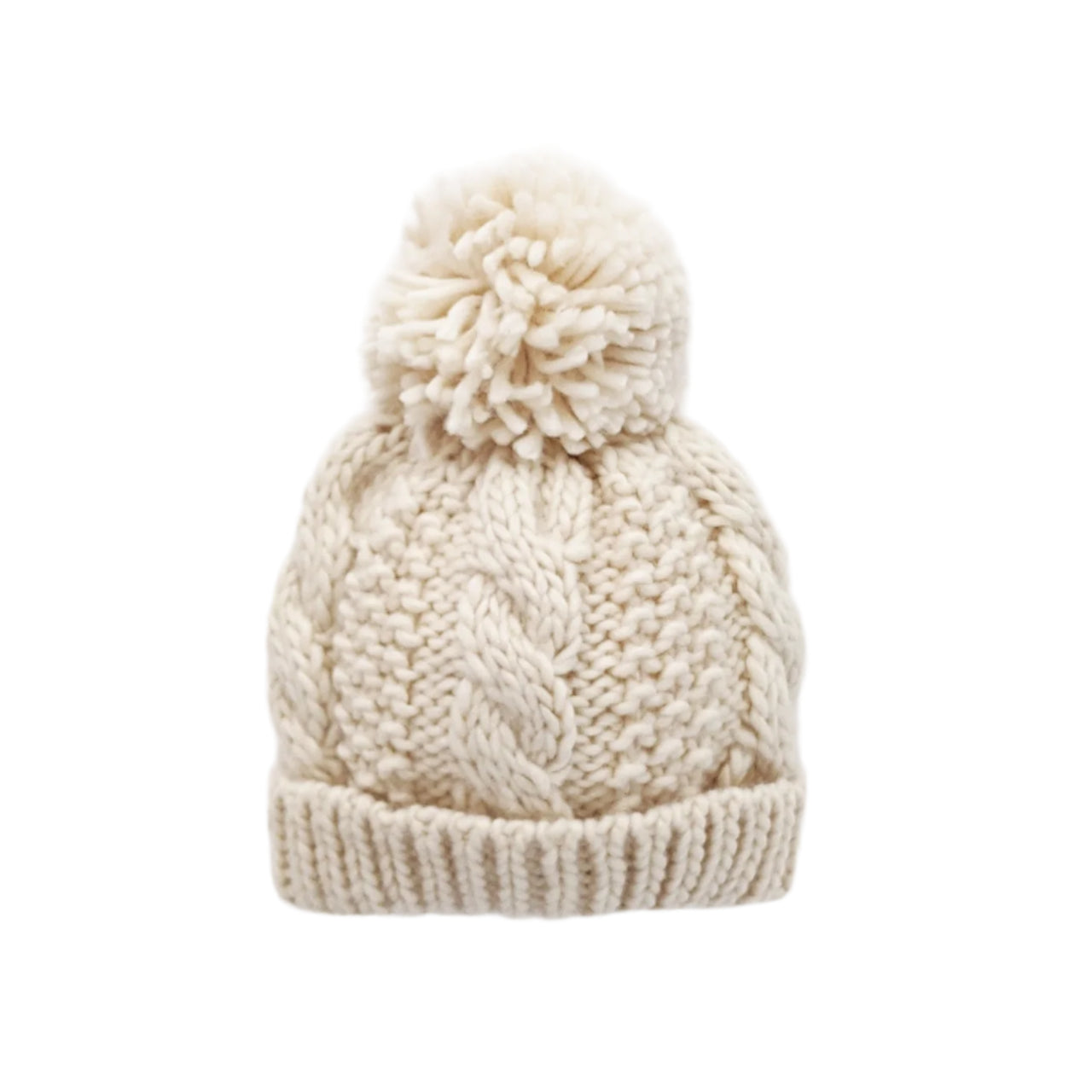 Natural Cable Beanie Hat