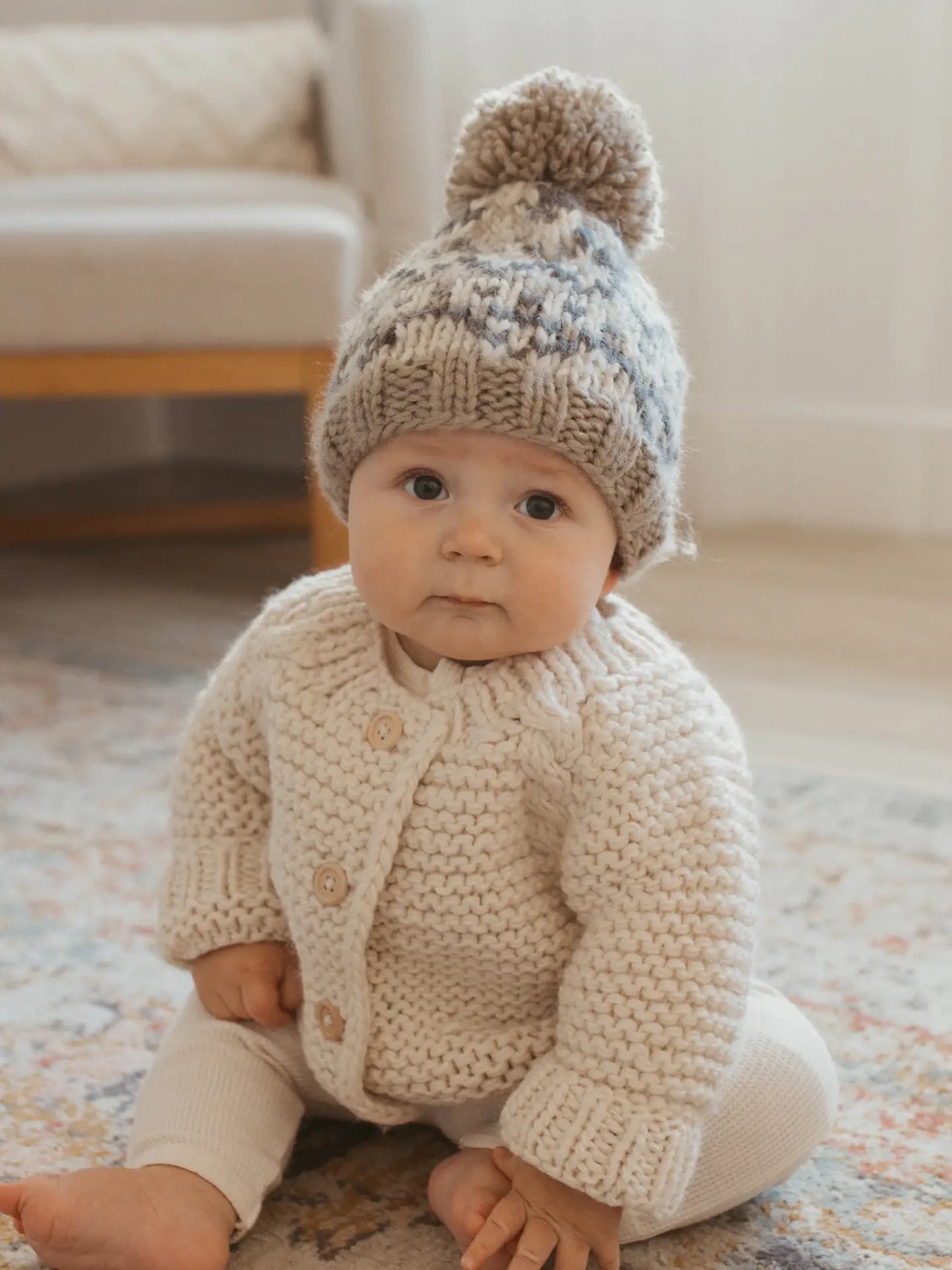 Fairisle Pebble Beanie Hat