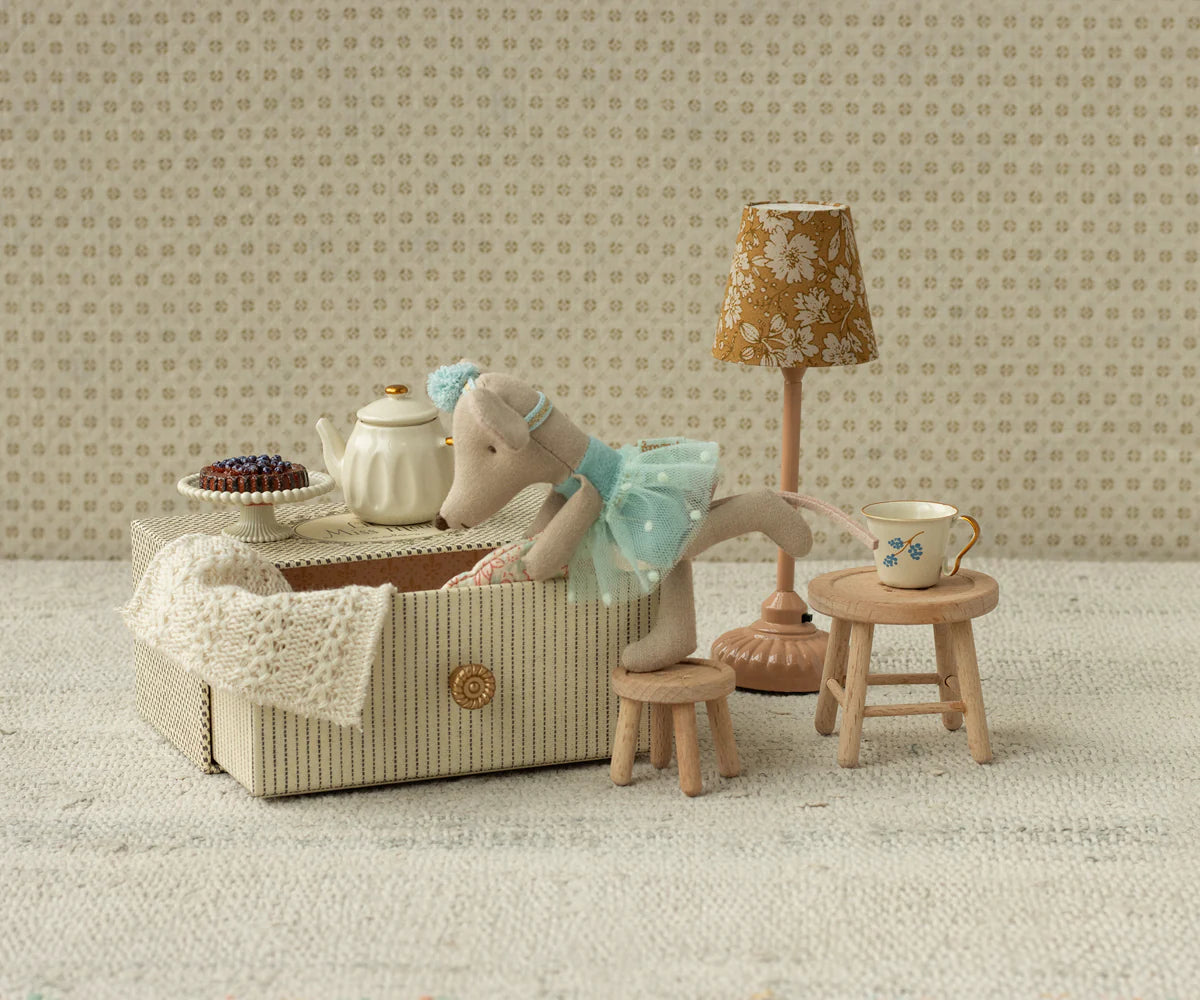 Dance Mouse in Daybed - Little Sister - Maileg