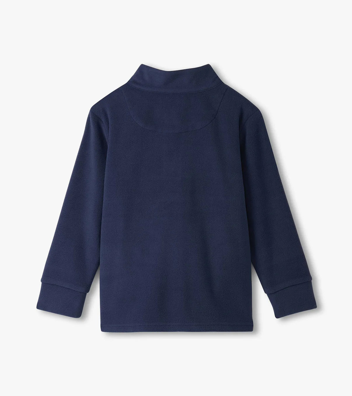Navy Colorblock Fleece 1/4 Zip Mock Neck