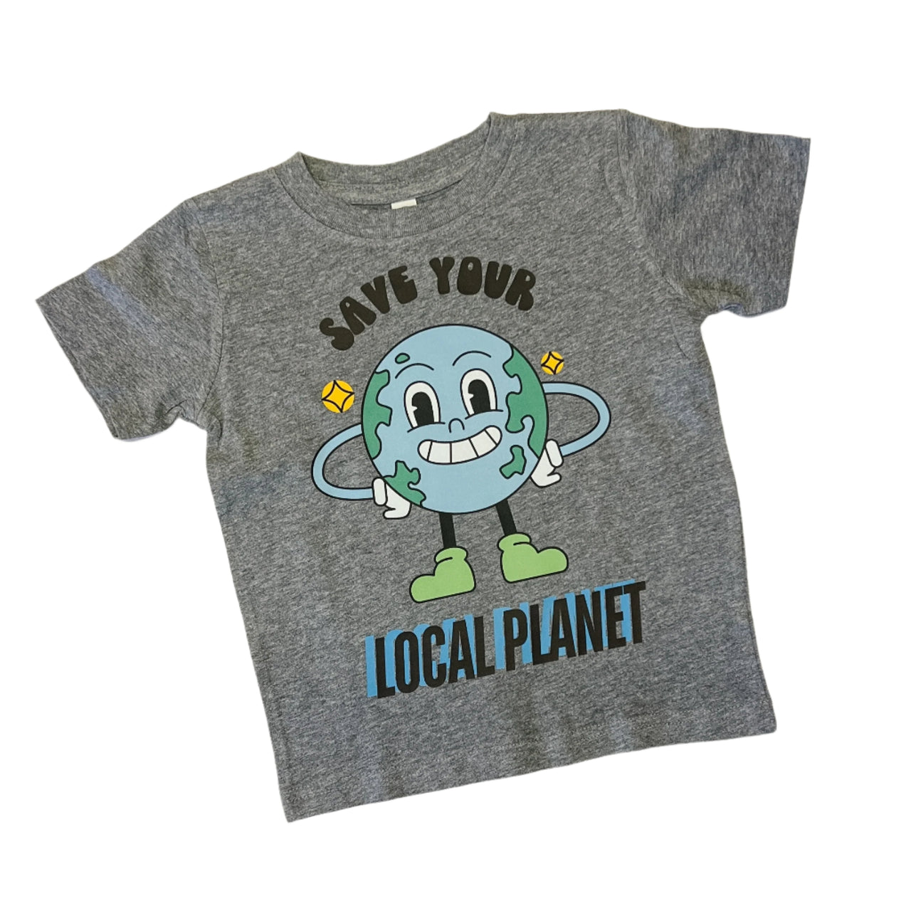 Save Your Local Plannet Graphic Tee - Grey