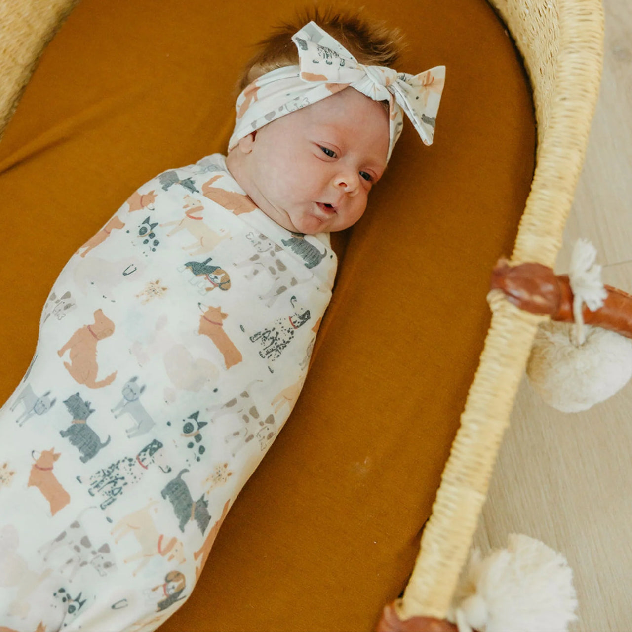 Knit Swaddle Blanket- Rufus