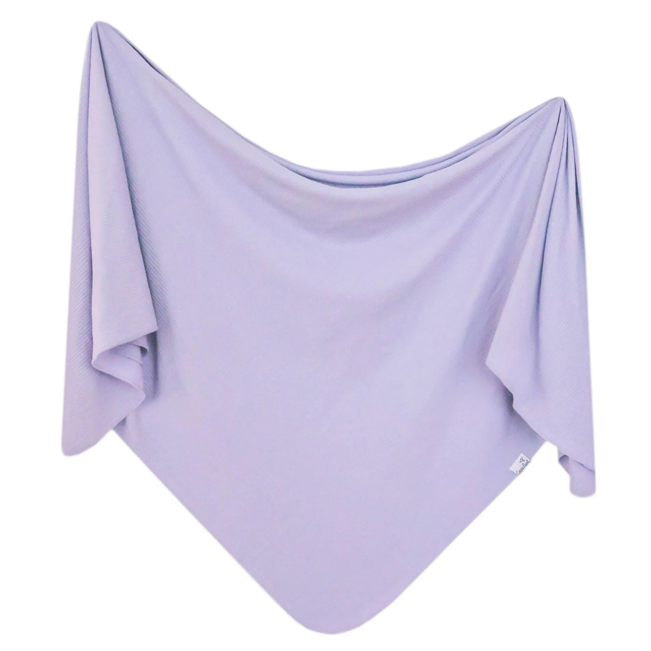 Rib Knit Swaddle Blanket- Periwinkle