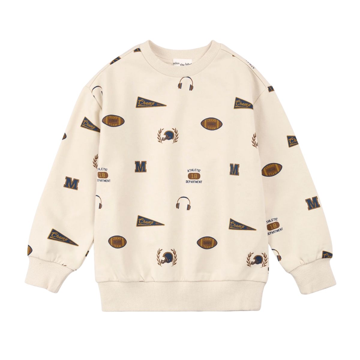 Varsity Print Sweatshirt