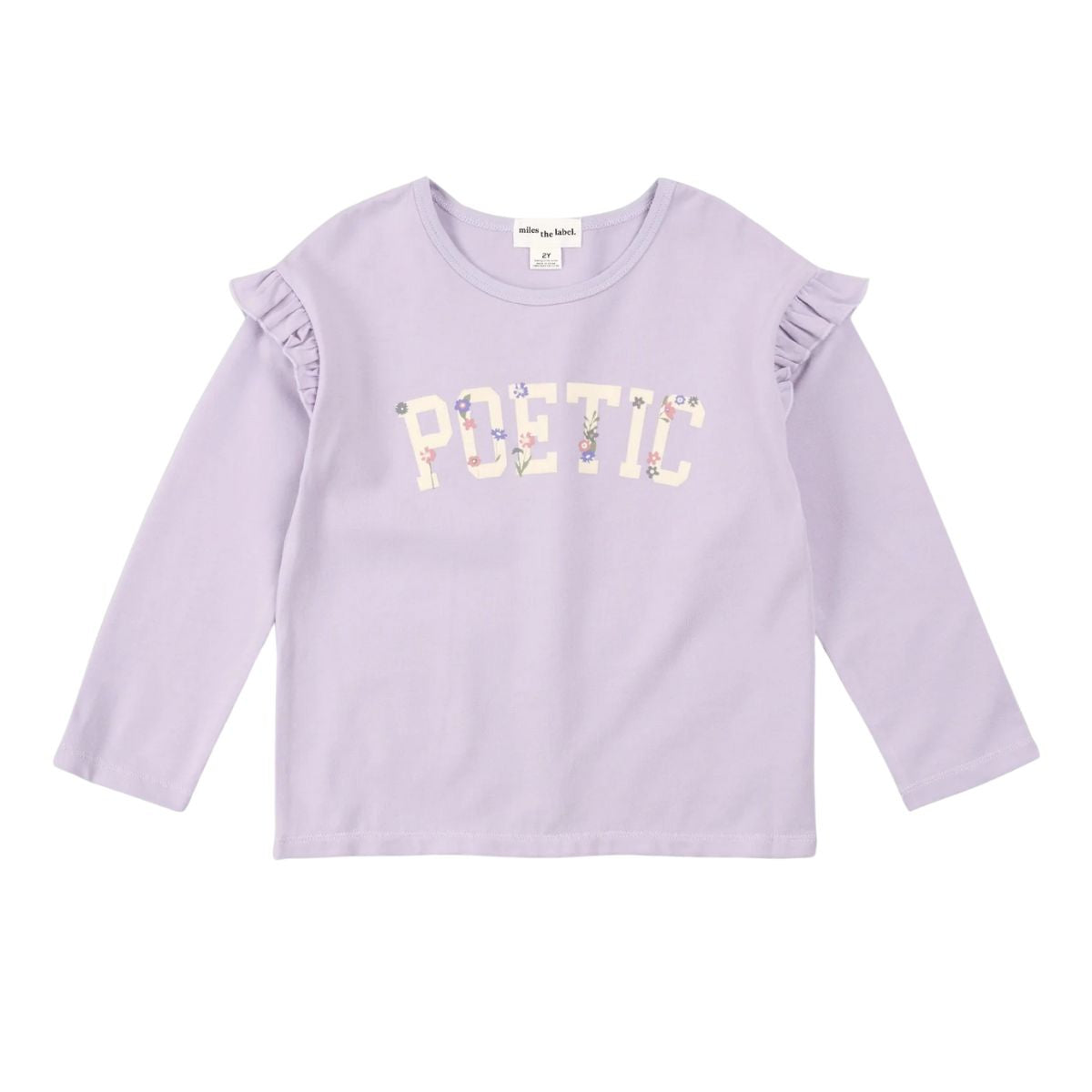 Poetic Thistle Ruffle Long Sleeve Tee