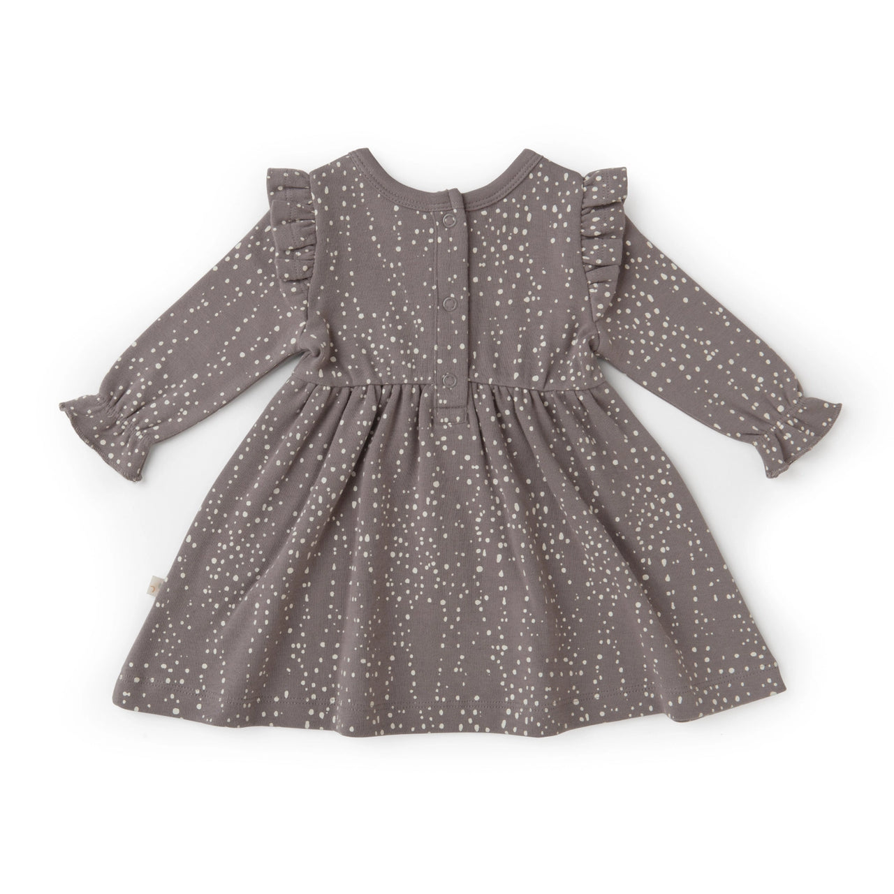Organic Ruffle Dress - Speckle