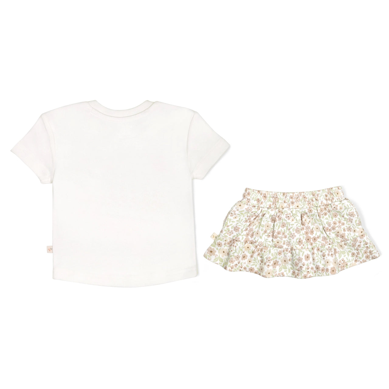 Organic Boxy Tee and Skort- Summer Floral