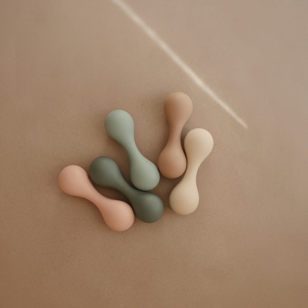 Silicone Baby Rattle Toy - Dried Thyme