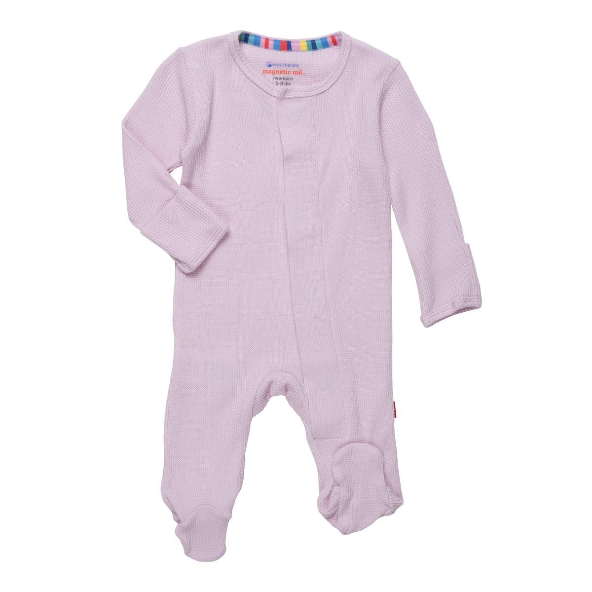 Lilac Snow Waffle Magnetic Footie