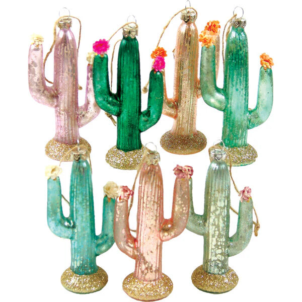 Glitter Cactus Ornament