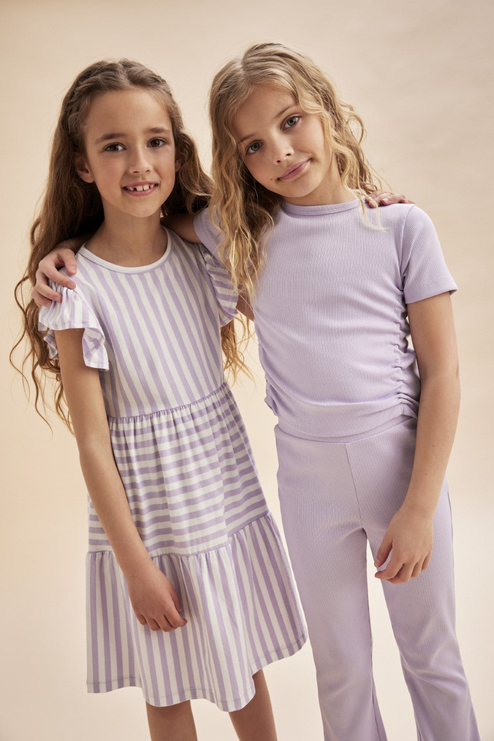 Orchid Petal Striped Dress