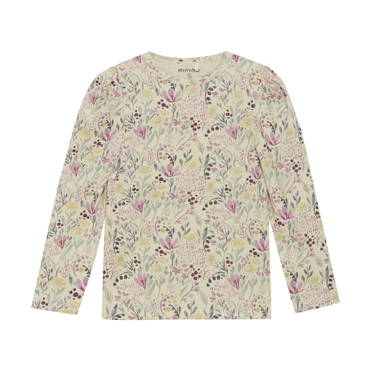 Floral Long Sleeve Tee in Sandshell