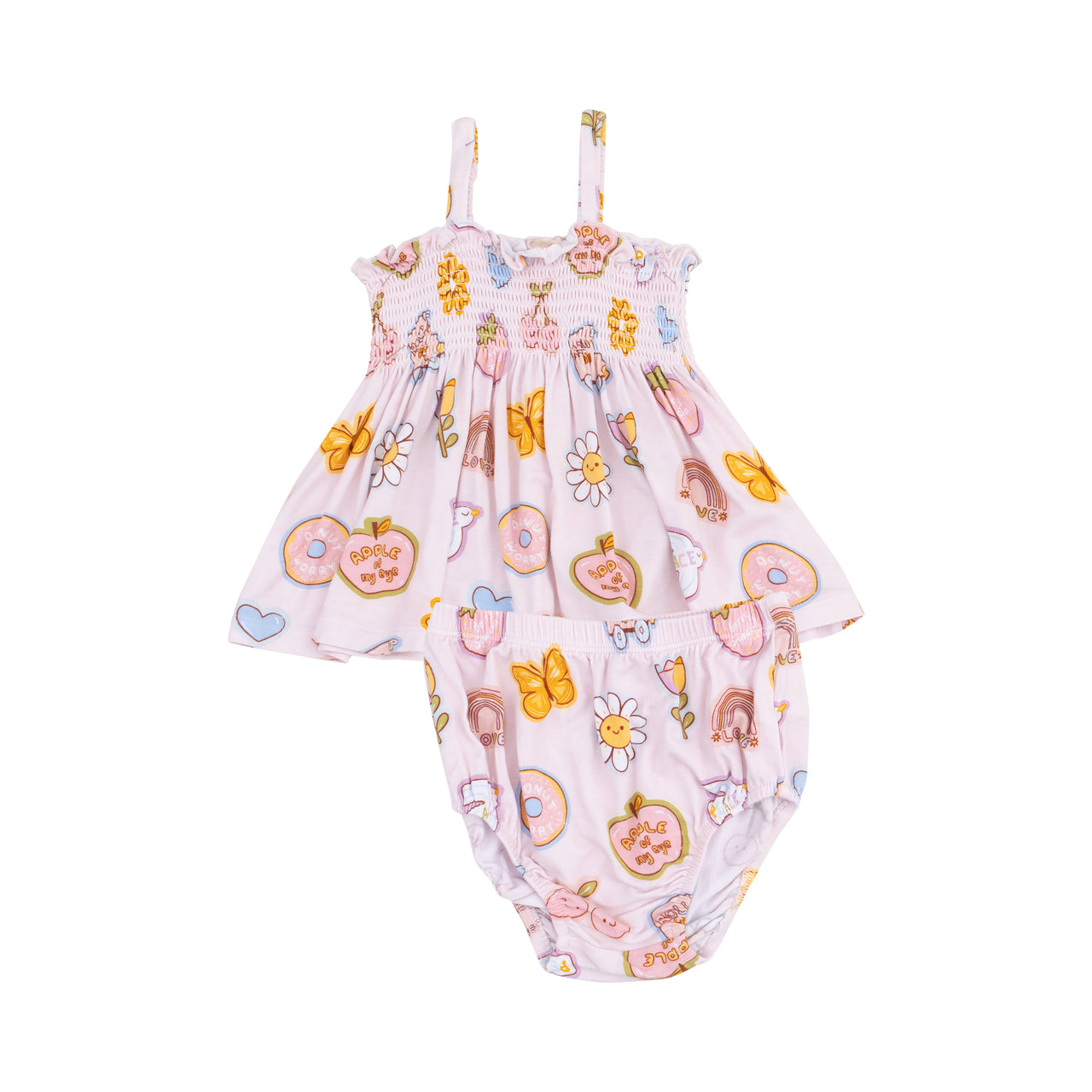 Groovy Vibes Stickers Pink Smocked