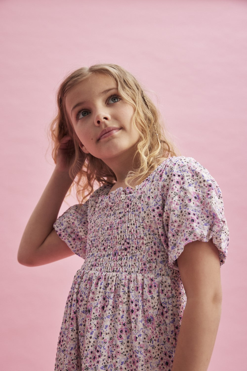 Floral Square Neck Dress