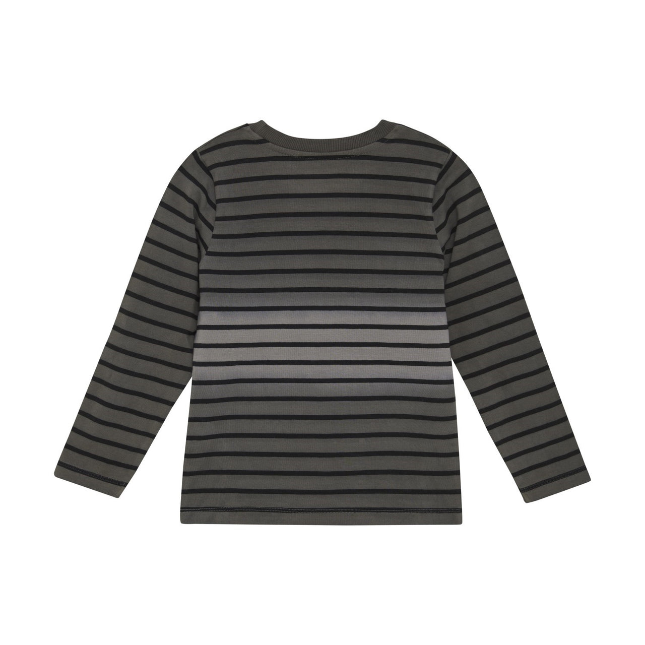 Dark Gull Grey Striped Long Sleeve T-Shirt