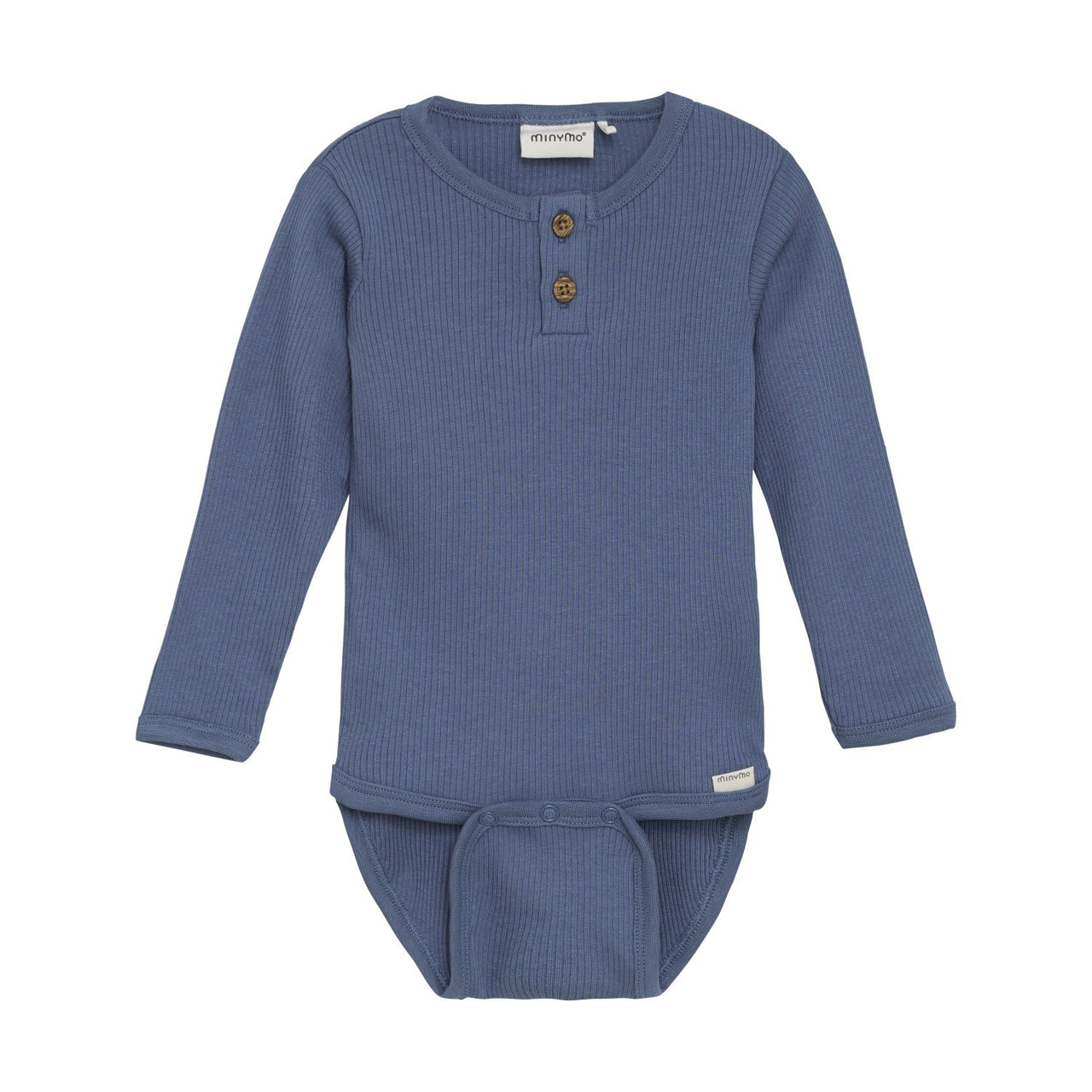 China Blue Ribbed Bodysuit