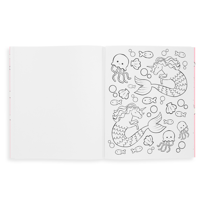 Color-in' Book: Enchanting Unicorns