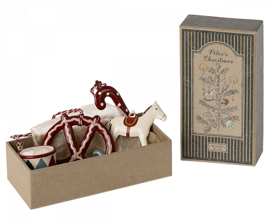 Peter's Christmas - Metal Ornament Set - Maileg