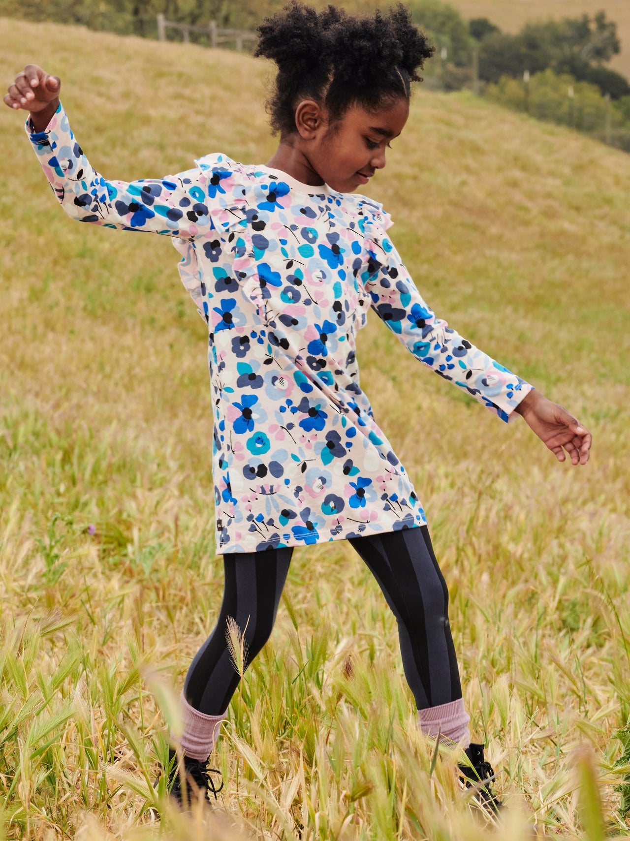 Printed Leggings- Subtle Stripes