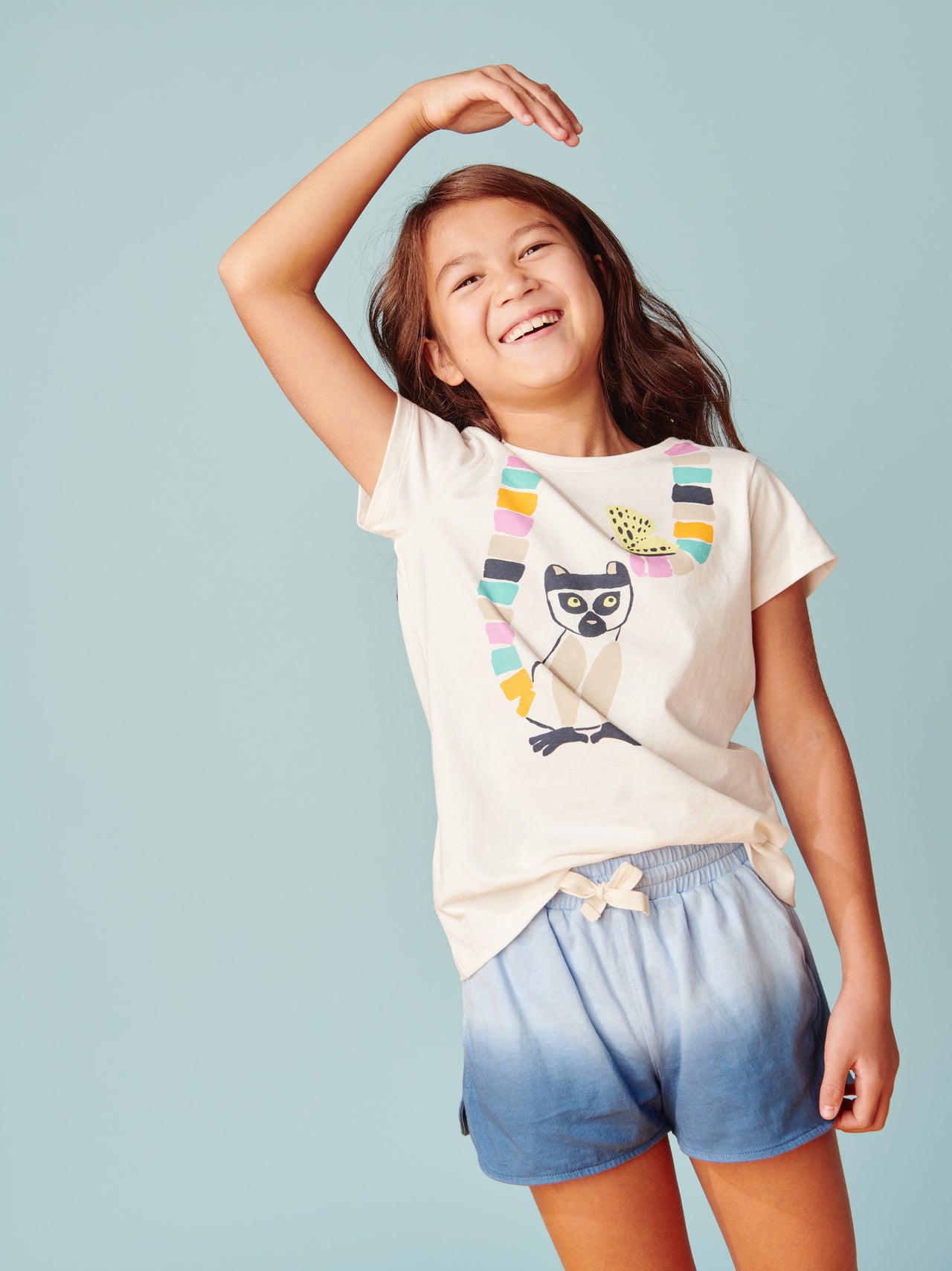 Dipe Dye Tie-Waist Shorts- Whale Blue