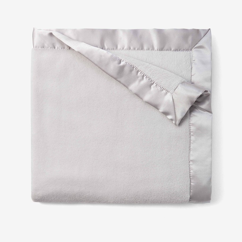 Grey Fleece Baby Stroller Blanket