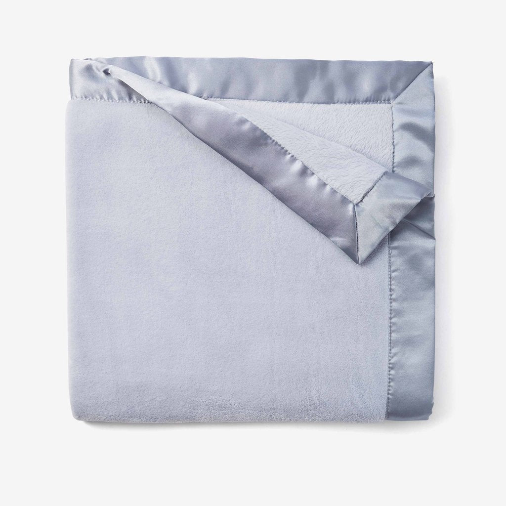 Light Blue Fleece Baby Stroller Blanket
