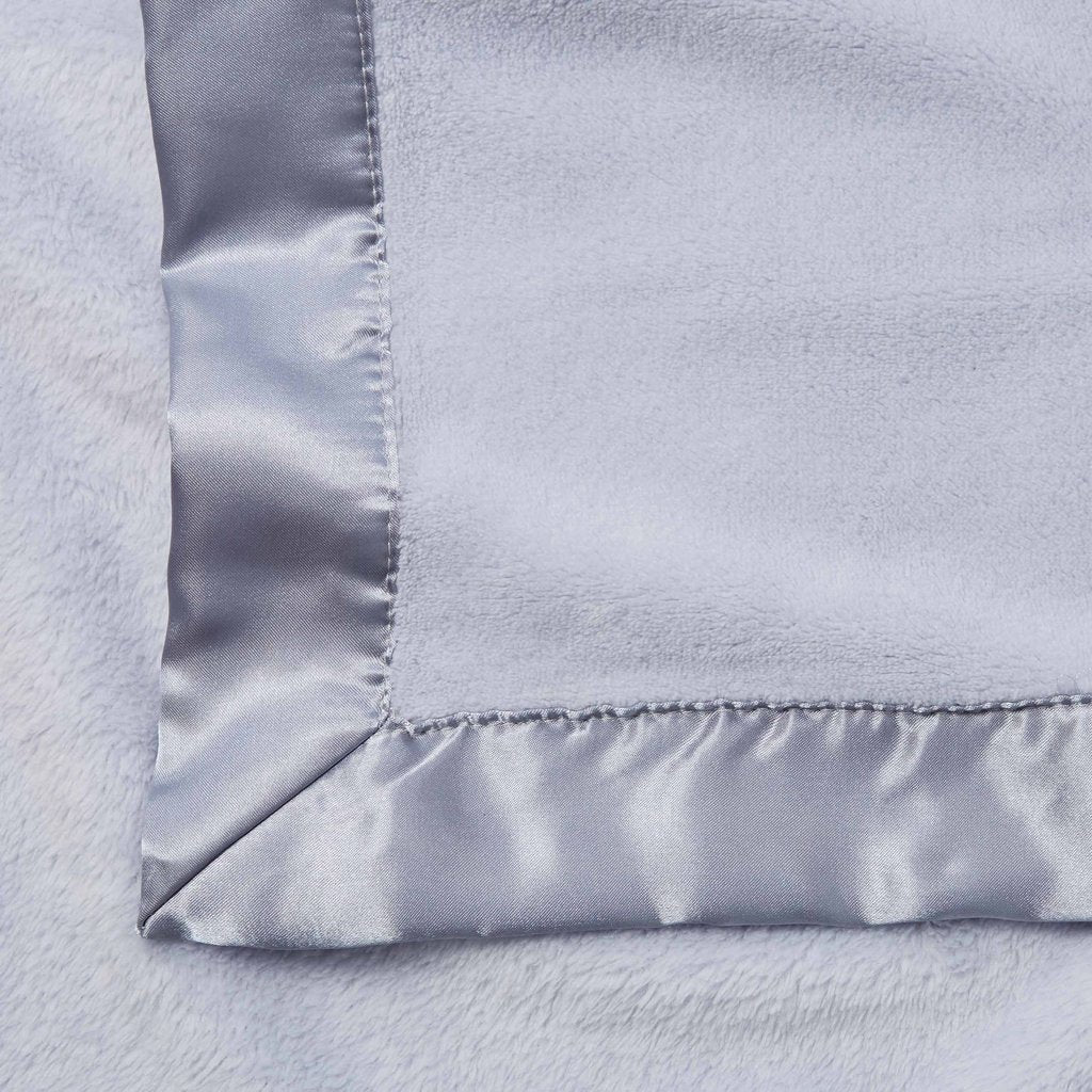 Light Blue Fleece Baby Stroller Blanket