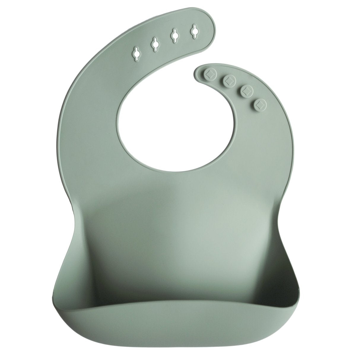 Silicone Bib by Mushie - Cambridge Blue