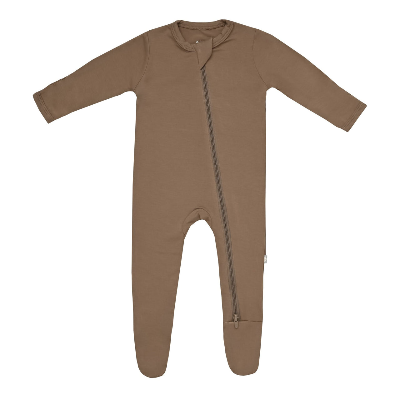 Zippered Footie- Coffee