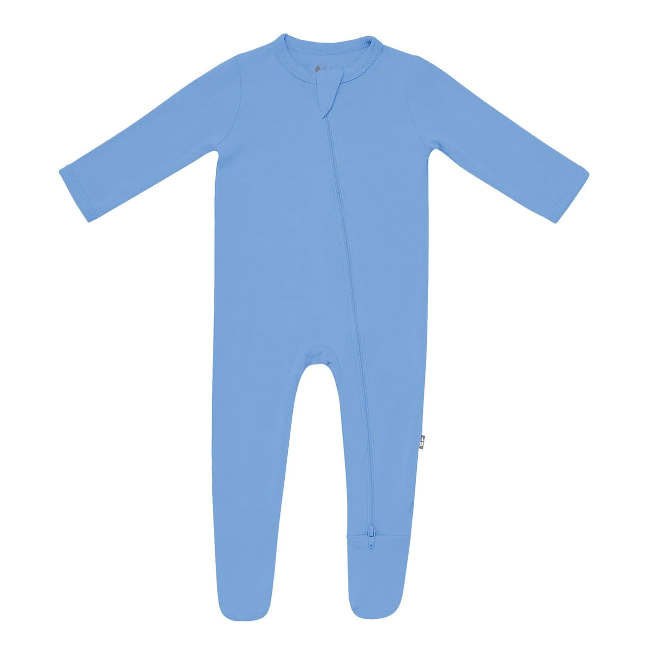 PREEMIE Zippered Footie- Periwinkle