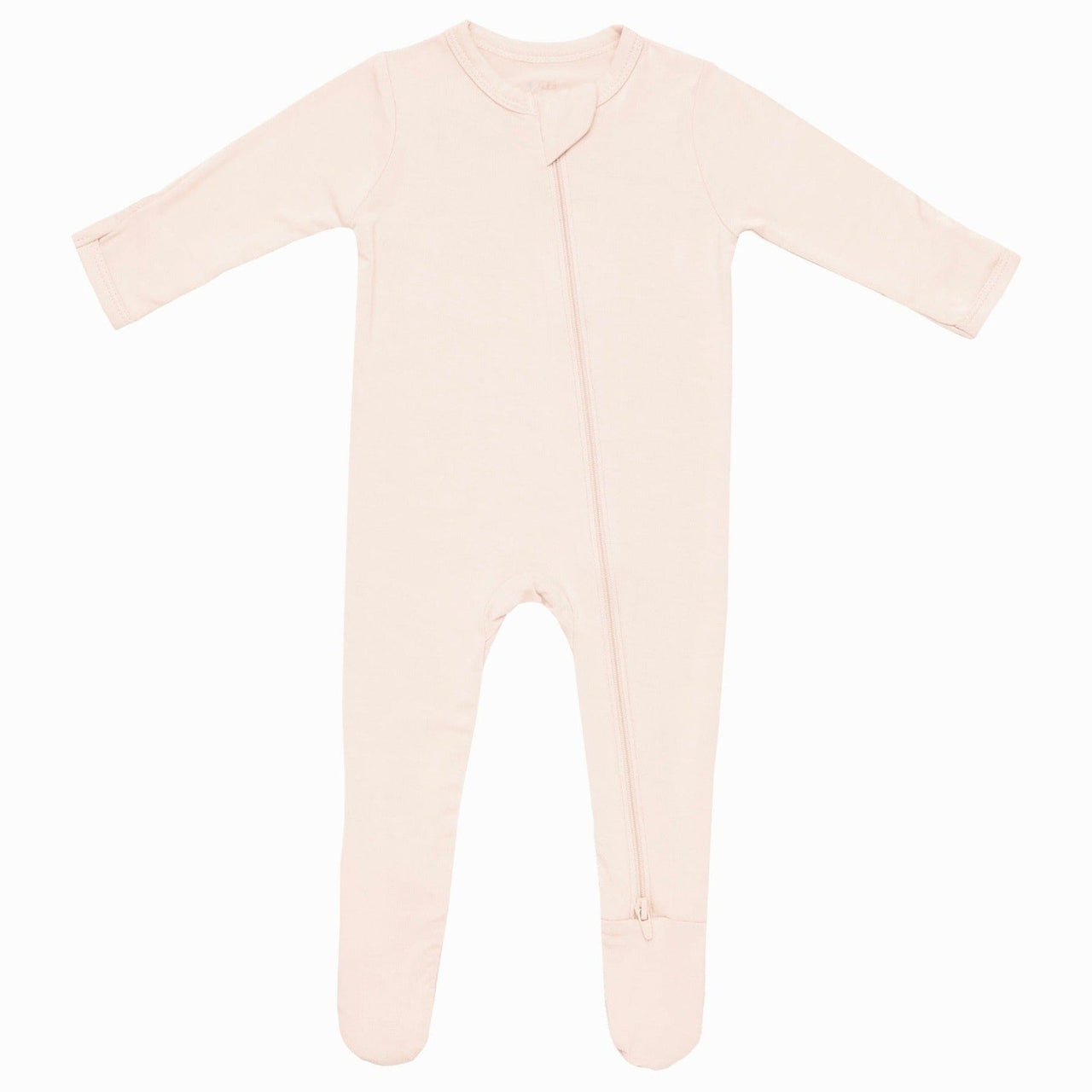 Zippered Footie- Porcelain