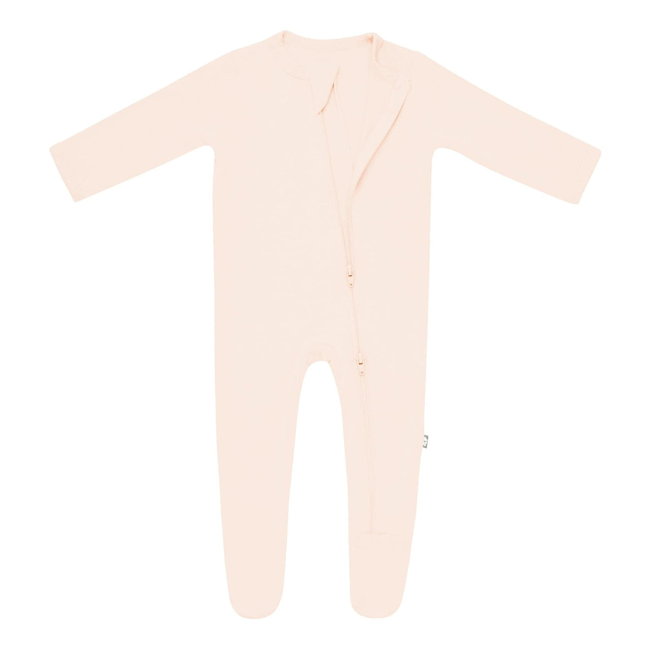 Zippered Footie- Porcelain