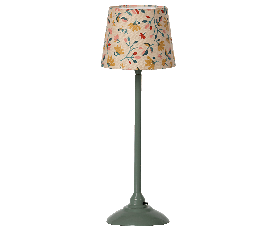 Miniature Floor Lamp - Dark Mint - Maileg