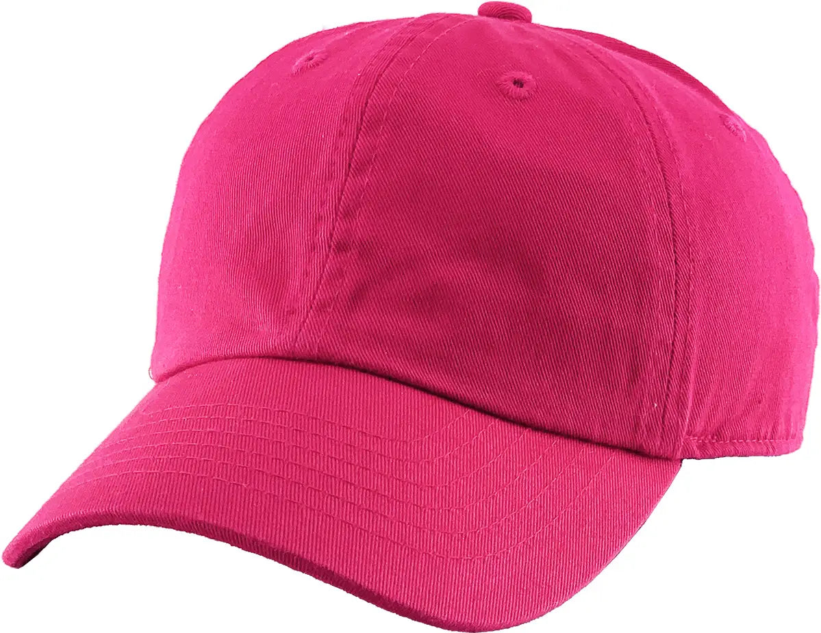 Custom Embroidered Kids Baseball Cap- Hot Pink