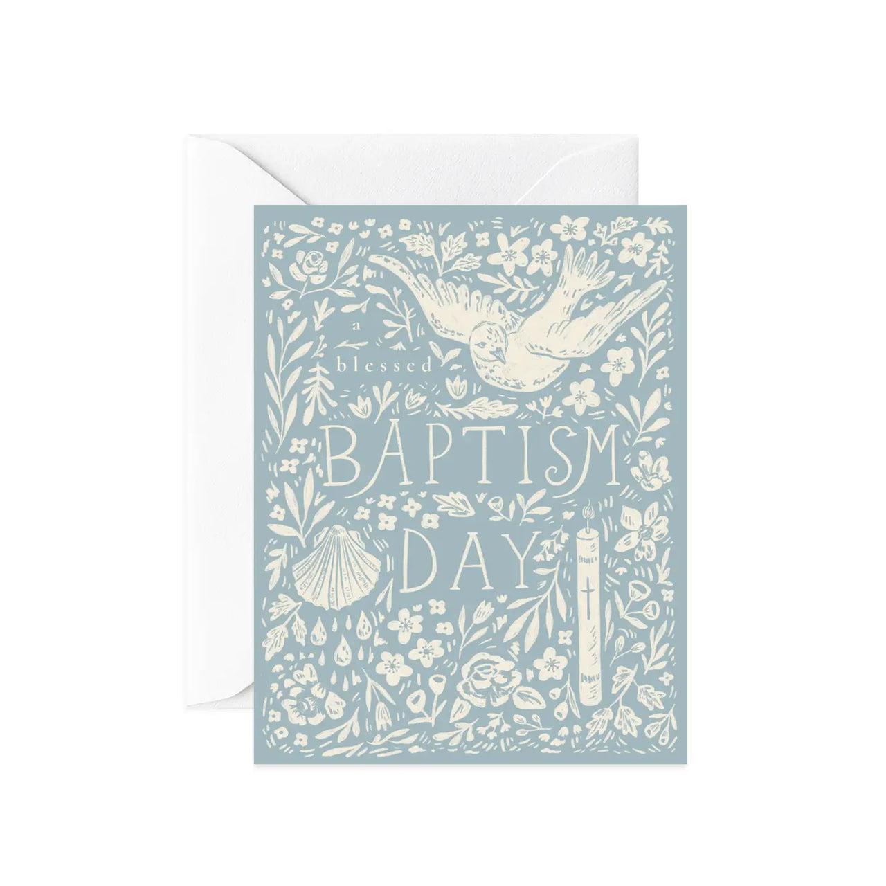 A Blessed Baptism Day Card (Blue)