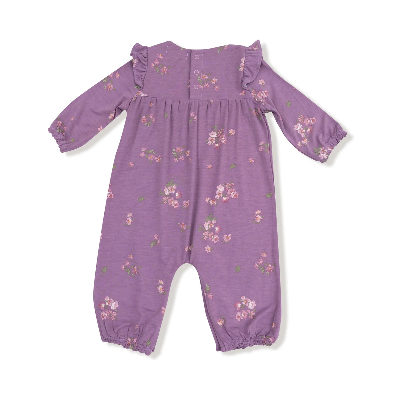 Ruffle Sleeve Romper- Woodsorrel