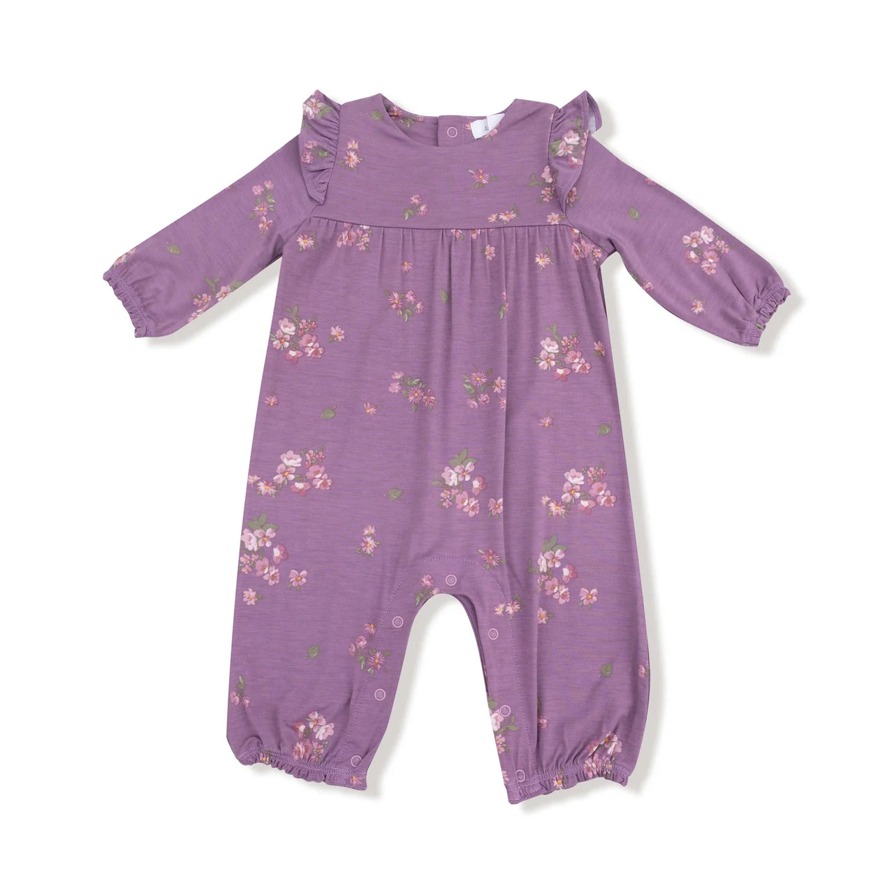 Ruffle Sleeve Romper- Woodsorrel