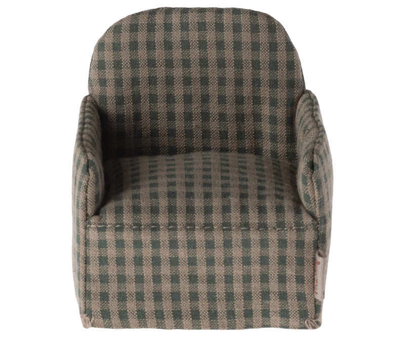 Chair, Mouse - Green Checker - Maileg